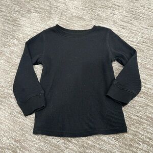 Kids Black Long Sleeve Shirt
